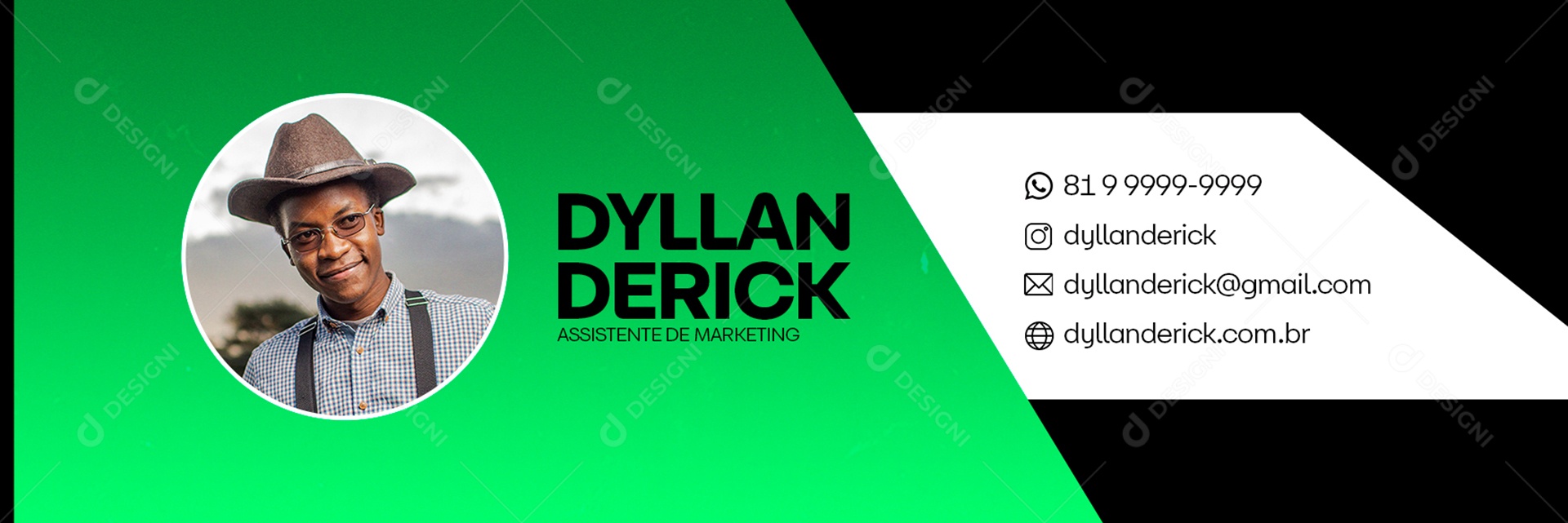 Assinatura de E-mail Marketing Digital PSD Editável