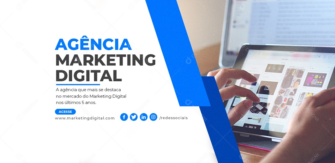 Capa de Facebook Marketing Digital PSD Editável