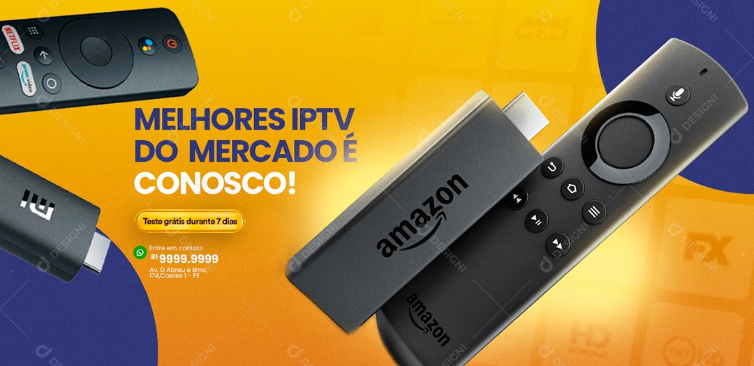 Capa de Facebook IPTV PSD Editável