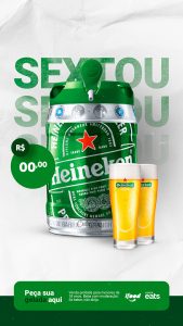 Animado Story Sextou Com Cerveja Heineken Já Pode Social Media After Effects AEP Editável