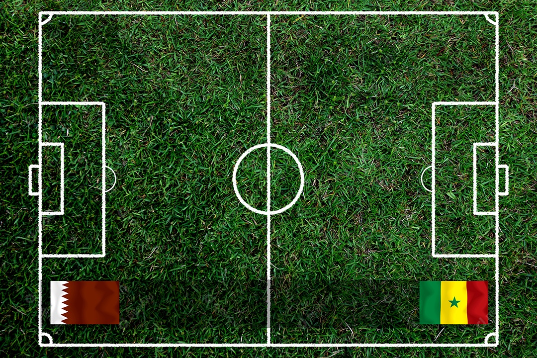 Competição da Copa do Futebol entre o Catar nacional e nacional