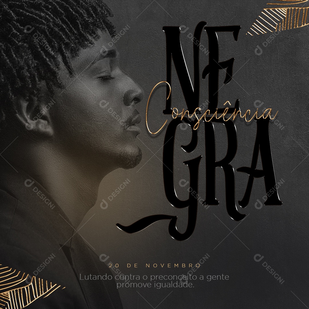 Dia da Consciência Negra Vidas Negras Importam Social Media PSD Editável