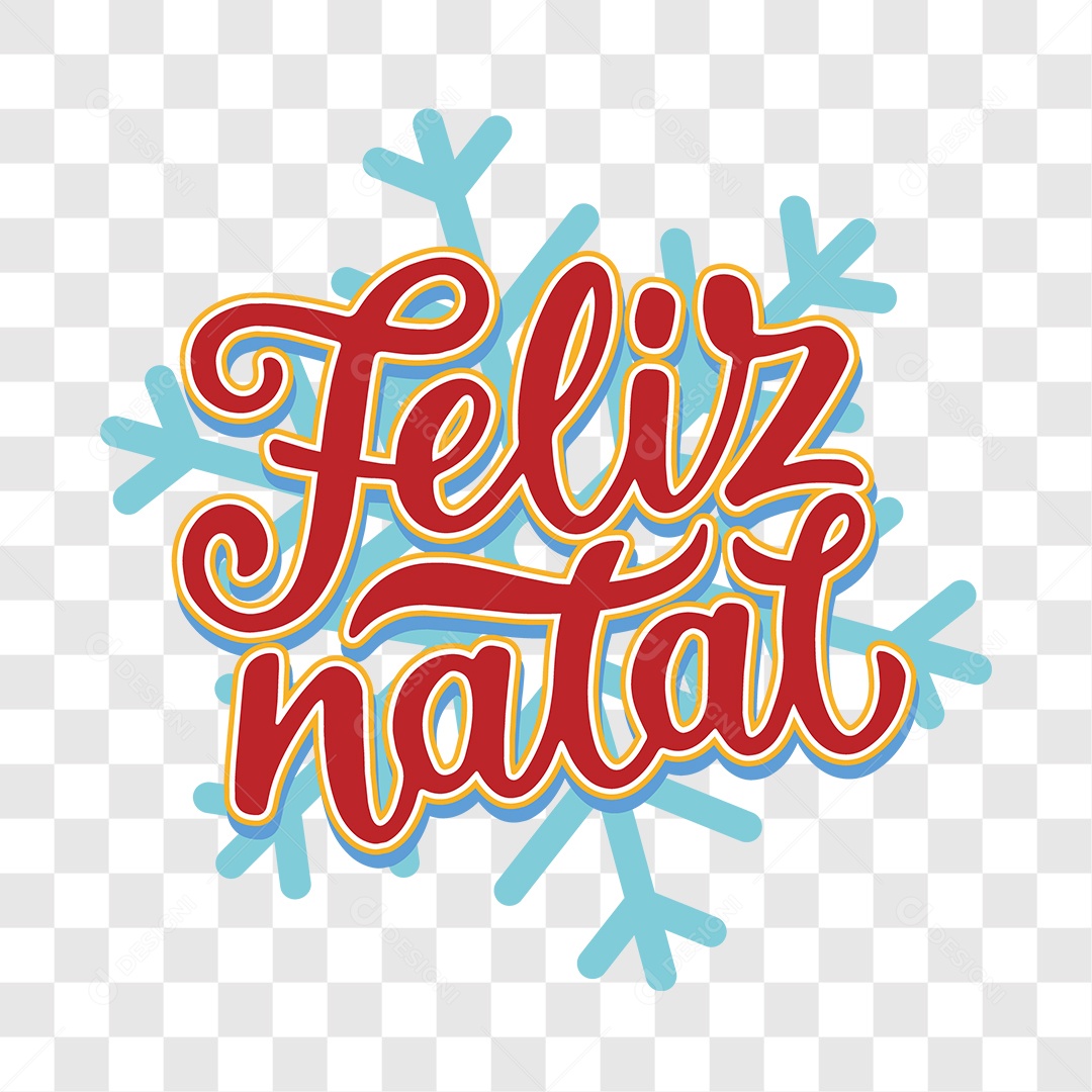 Lettering Feliz Natal EPS + PNG