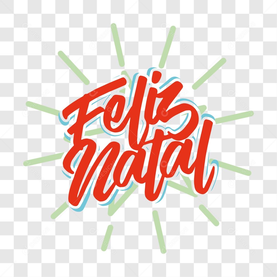 Lettering Feliz Natal EPS + PNG