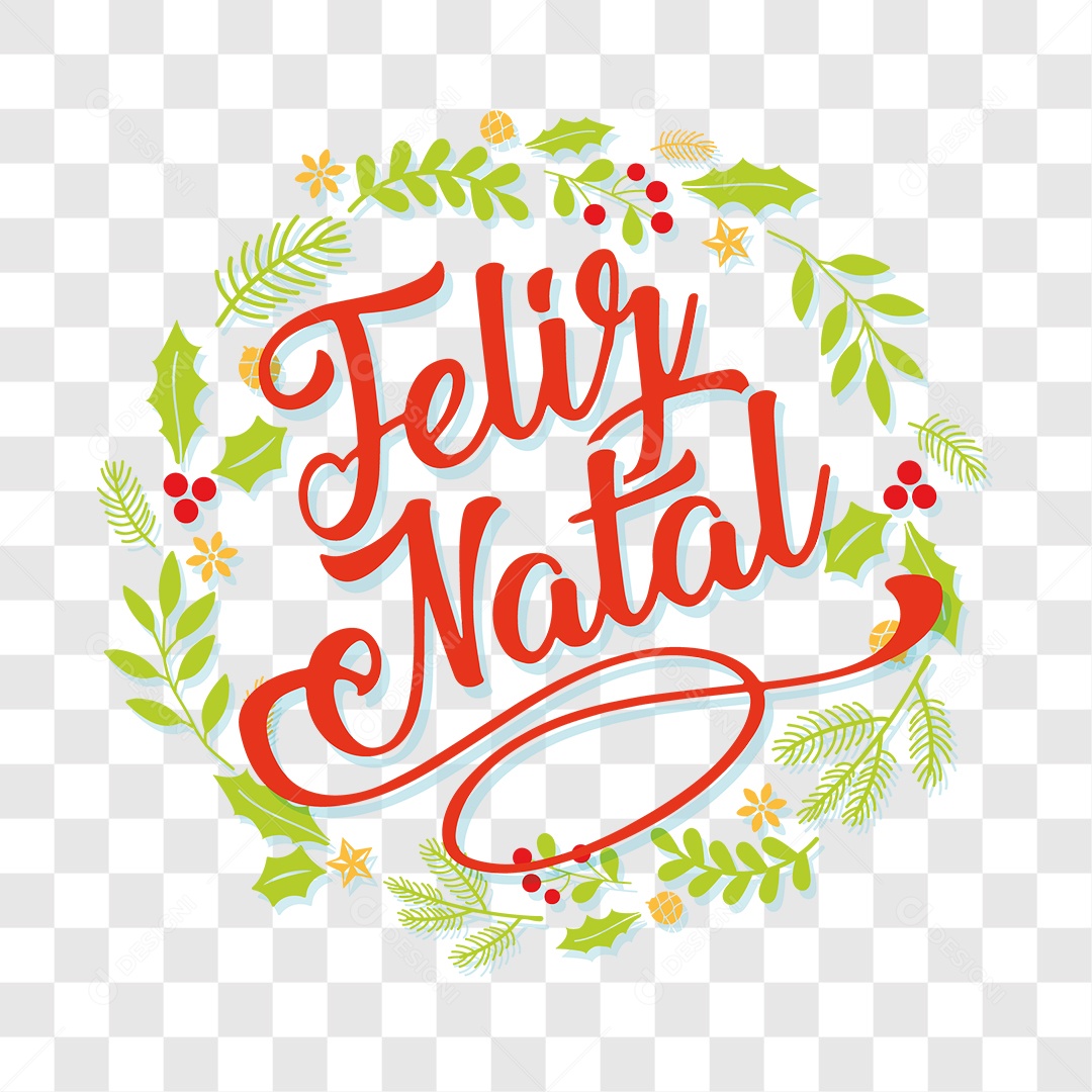Lettering Feliz Natal EPS + PNG