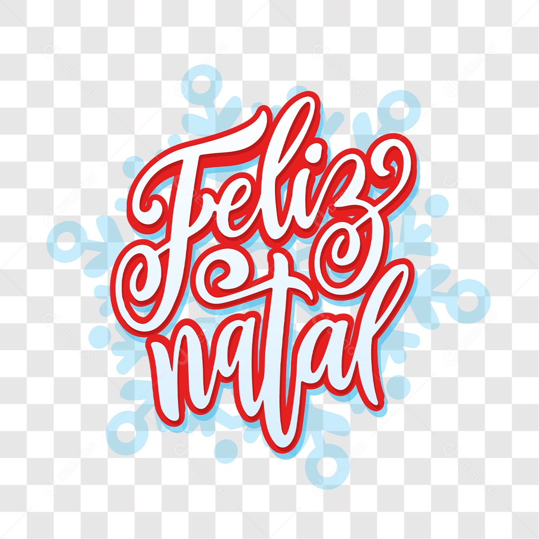 Lettering Feliz Natal EPS + PNG