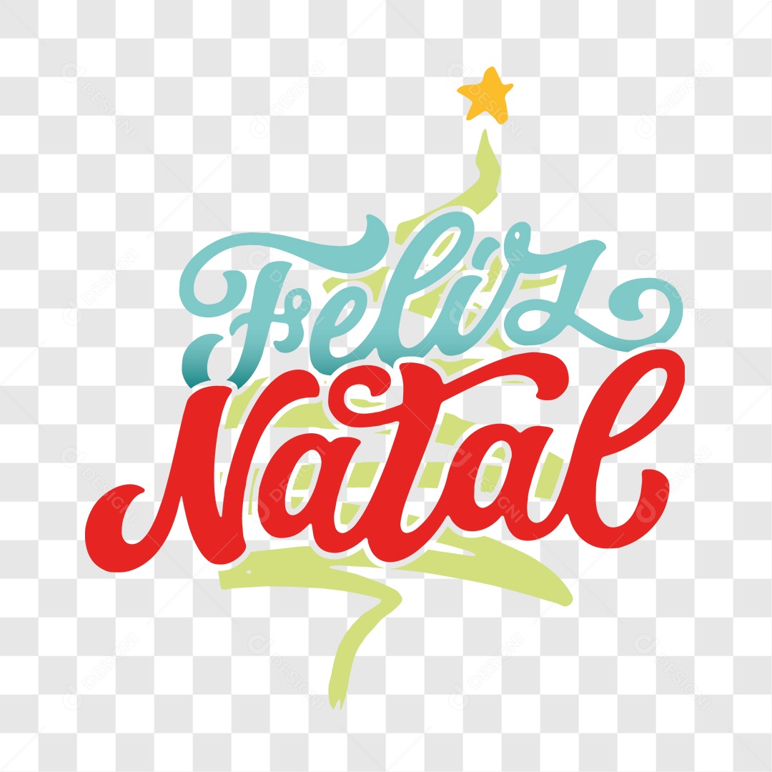 Lettering Feliz Natal EPS + PNG