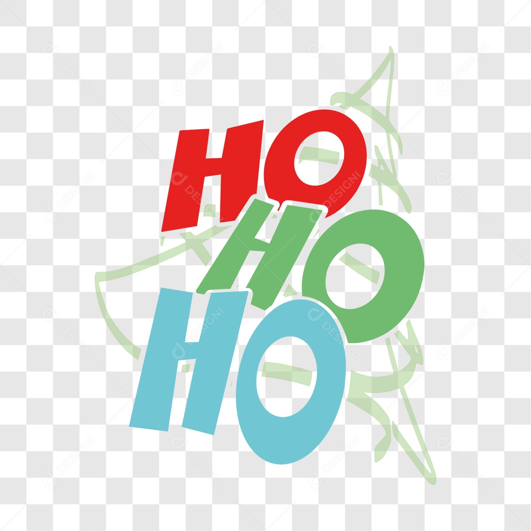 Lettering Ho! Ho! Ho! EPS + PNG