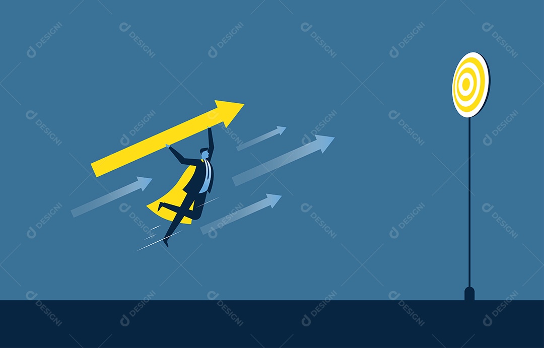 Empresários definem seus objetivos de negócios para ajudá-los a chegar ao topo