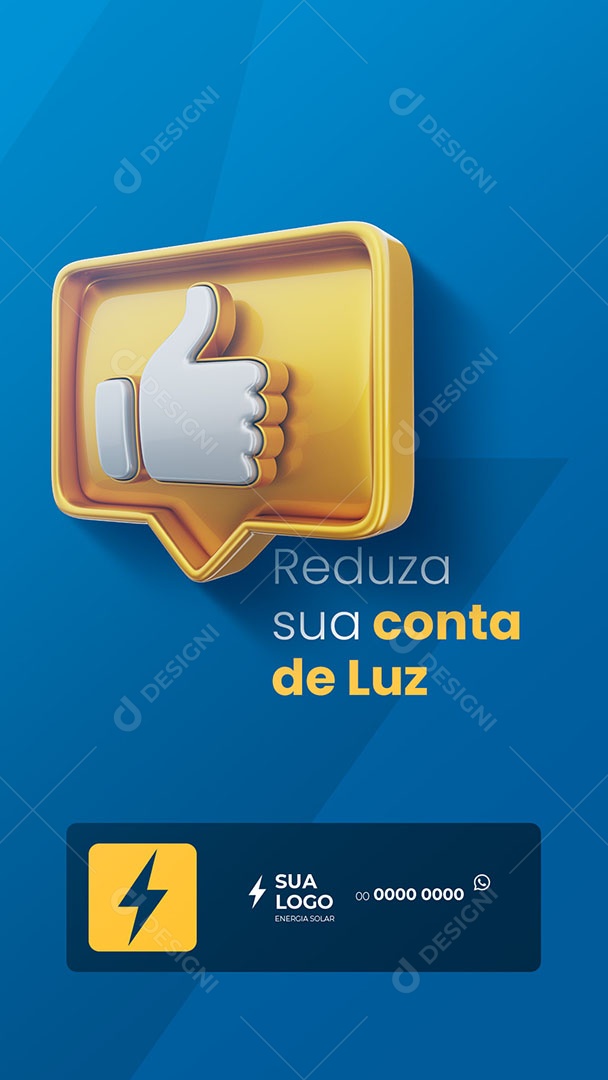 Story Energia Solar Energia Sustentável Social Media PSD Editável