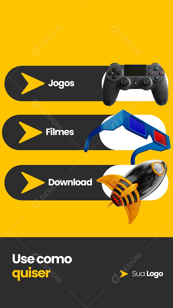 Story Provedor de Internet Fibra Óptica Use com Quiser Social Media PSD Editável