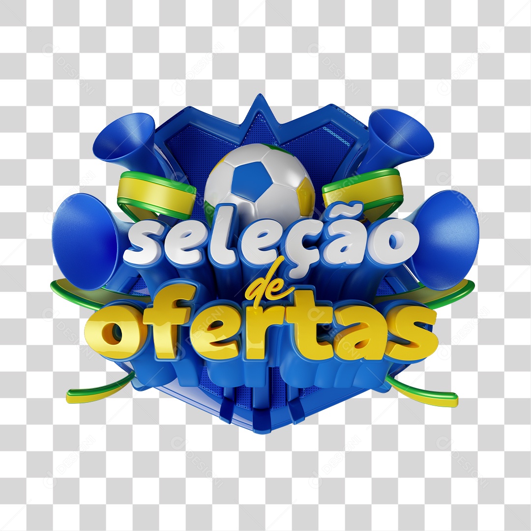 Selo 3D Seleção de Ofertas PNG Transparente