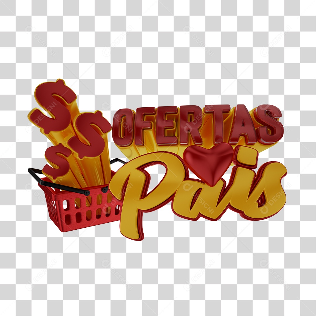 Selo 3D Para Composição Ofertas Pais PNG Transparente