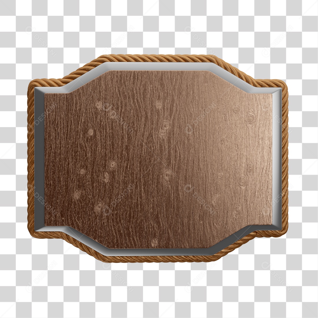 Placa de Madeira Para Composição de Texto PNG Transparente