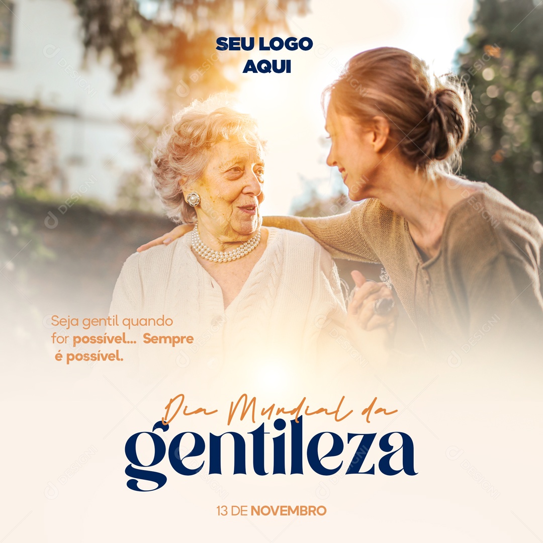 Social Media Dia Mundial da Gentileza 13 de Novembro PSD Editável
