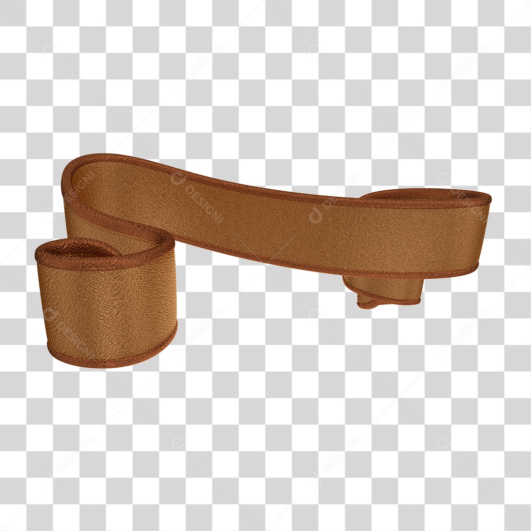 Elemento 3D de Natal Faixa de Natal PNG Transparente Sem Fundo