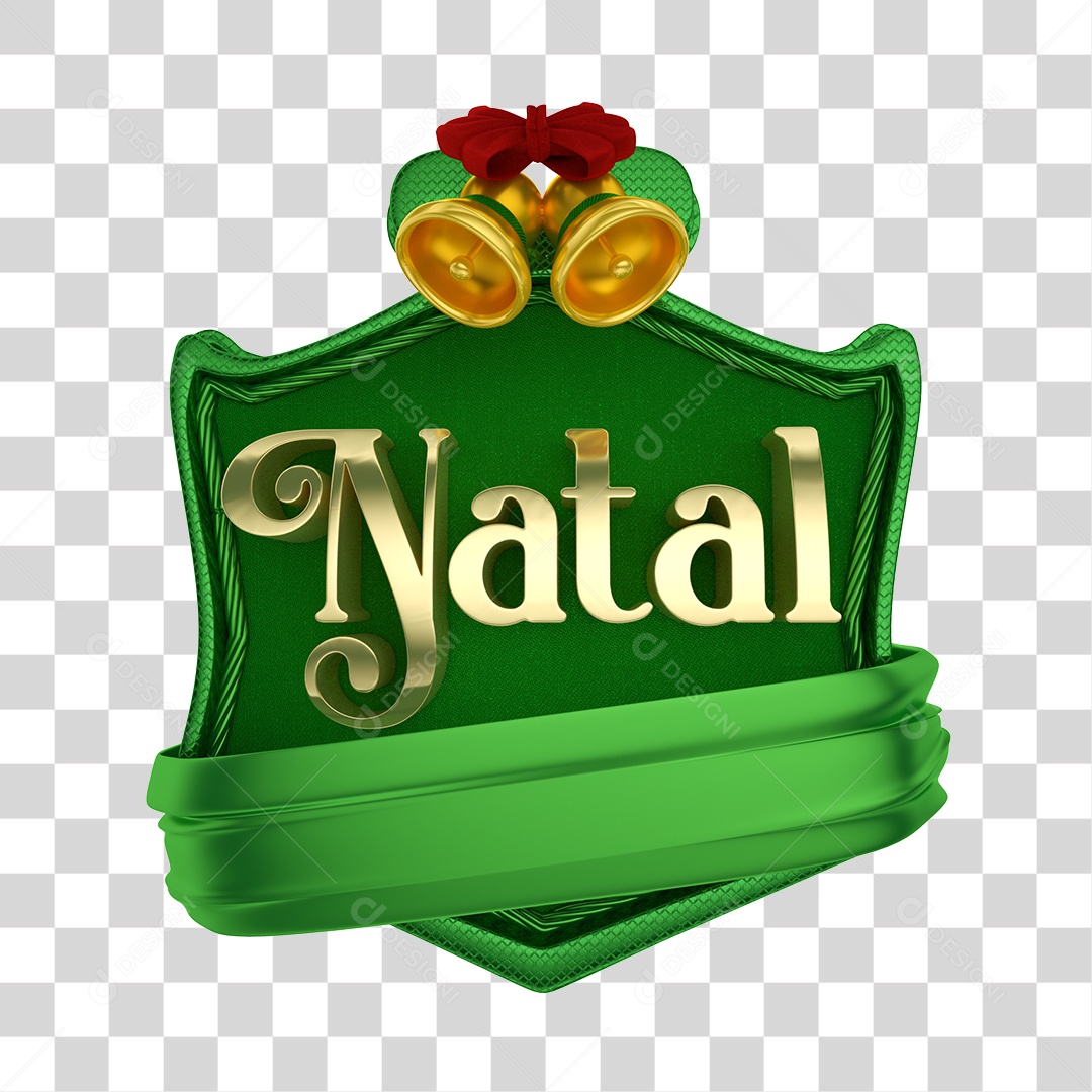 Selo 3D Natal PNG Transparente Sem Fundo