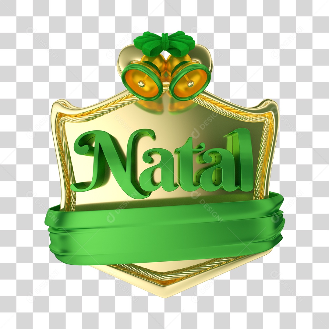 Selo 3D Natal PNG Transparente Sem Fundo