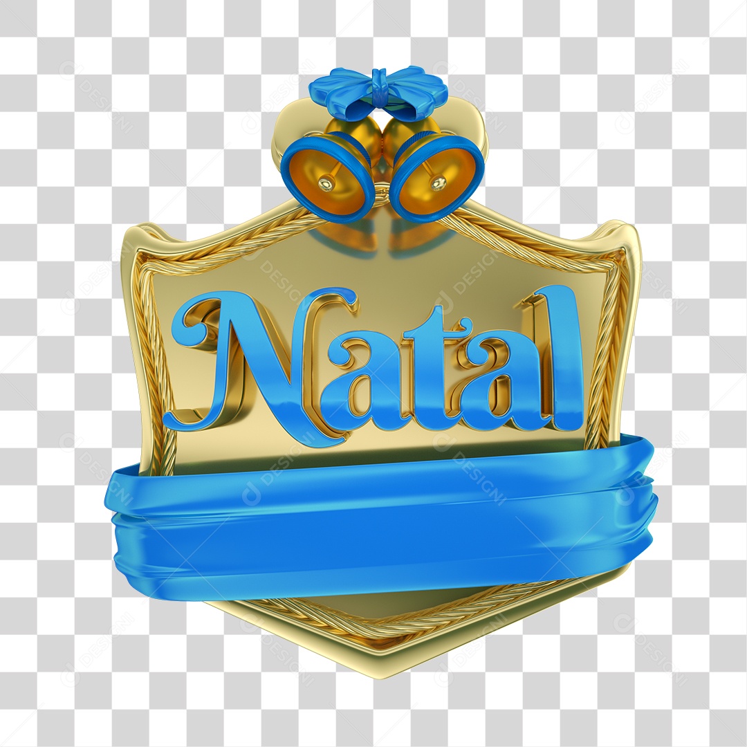 Selo 3D Natal PNG Transparente Sem Fundo