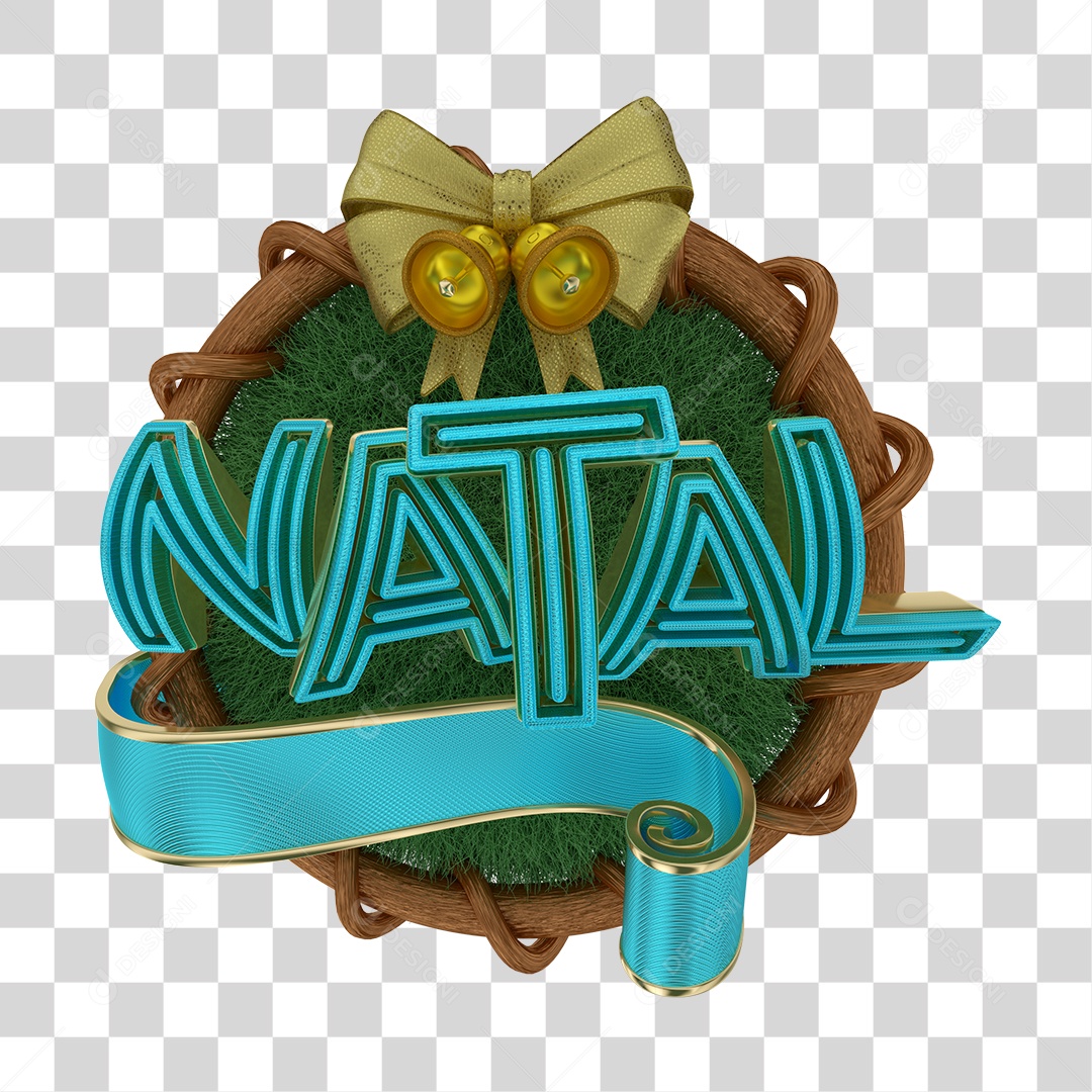 Selo 3D de Natal  PNG Transparente Sem Fundo