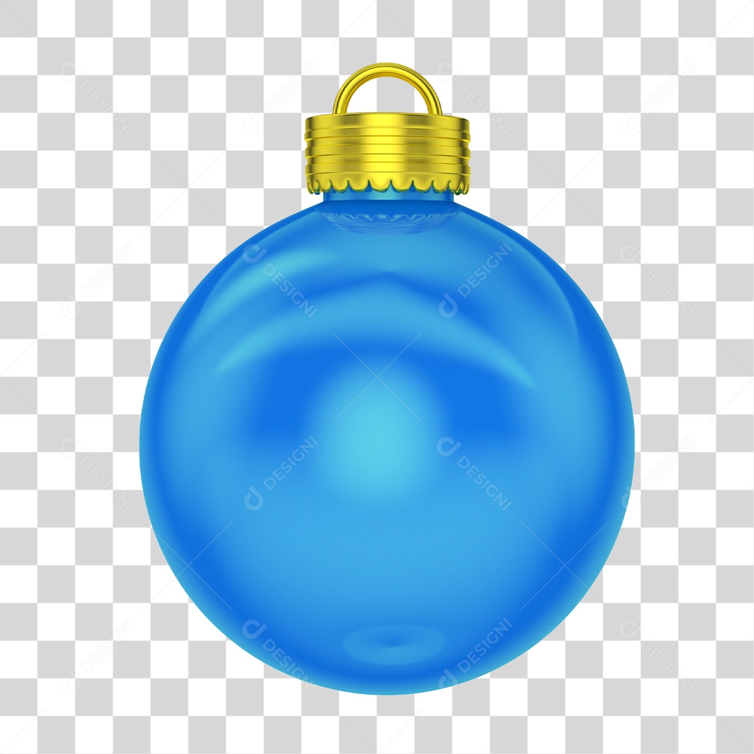 Elemento 3D Para Composição Bola de Enfeite Natalino PNG Transparente