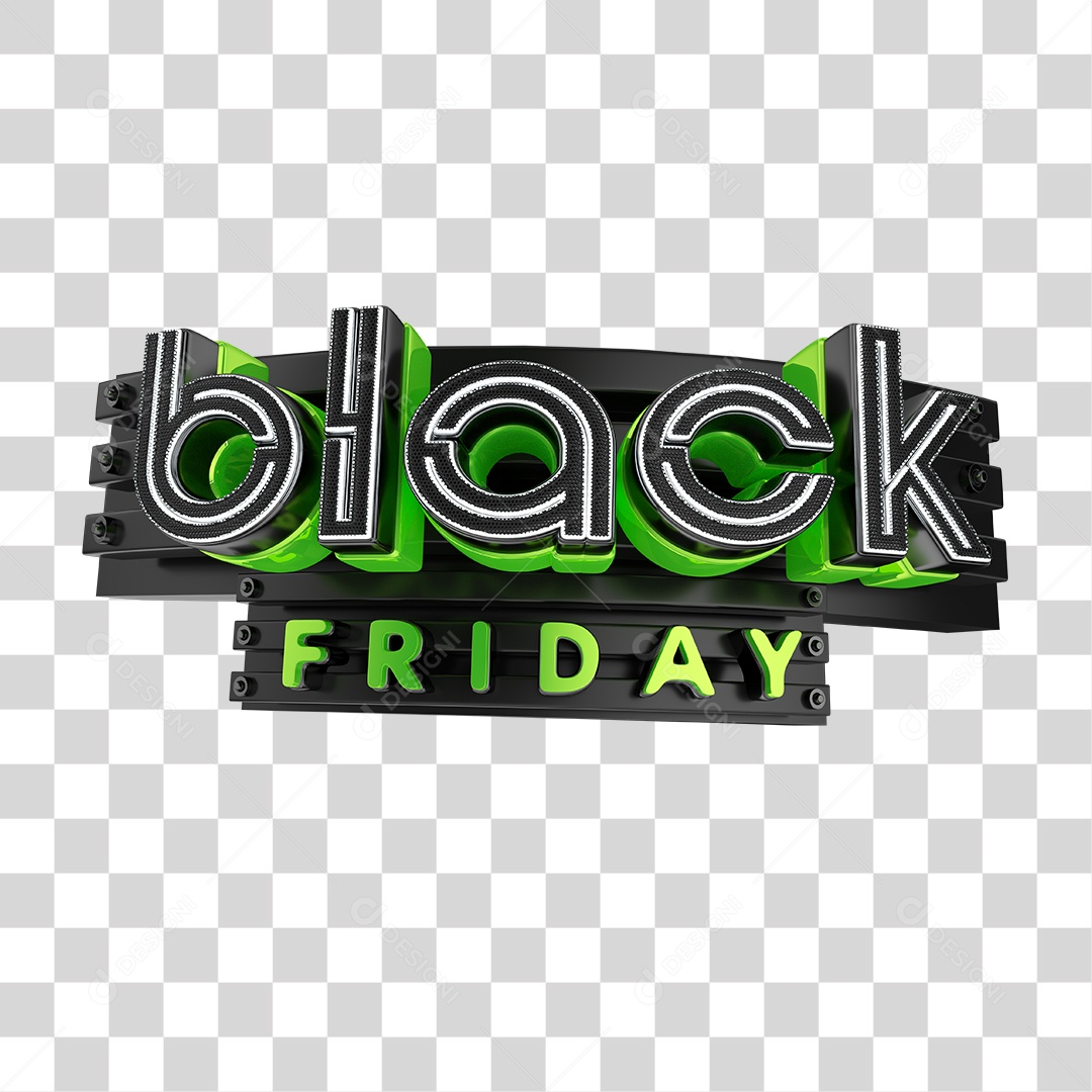 Selo 3D para Composição Black Friday PNG Transparente Sem Fundo