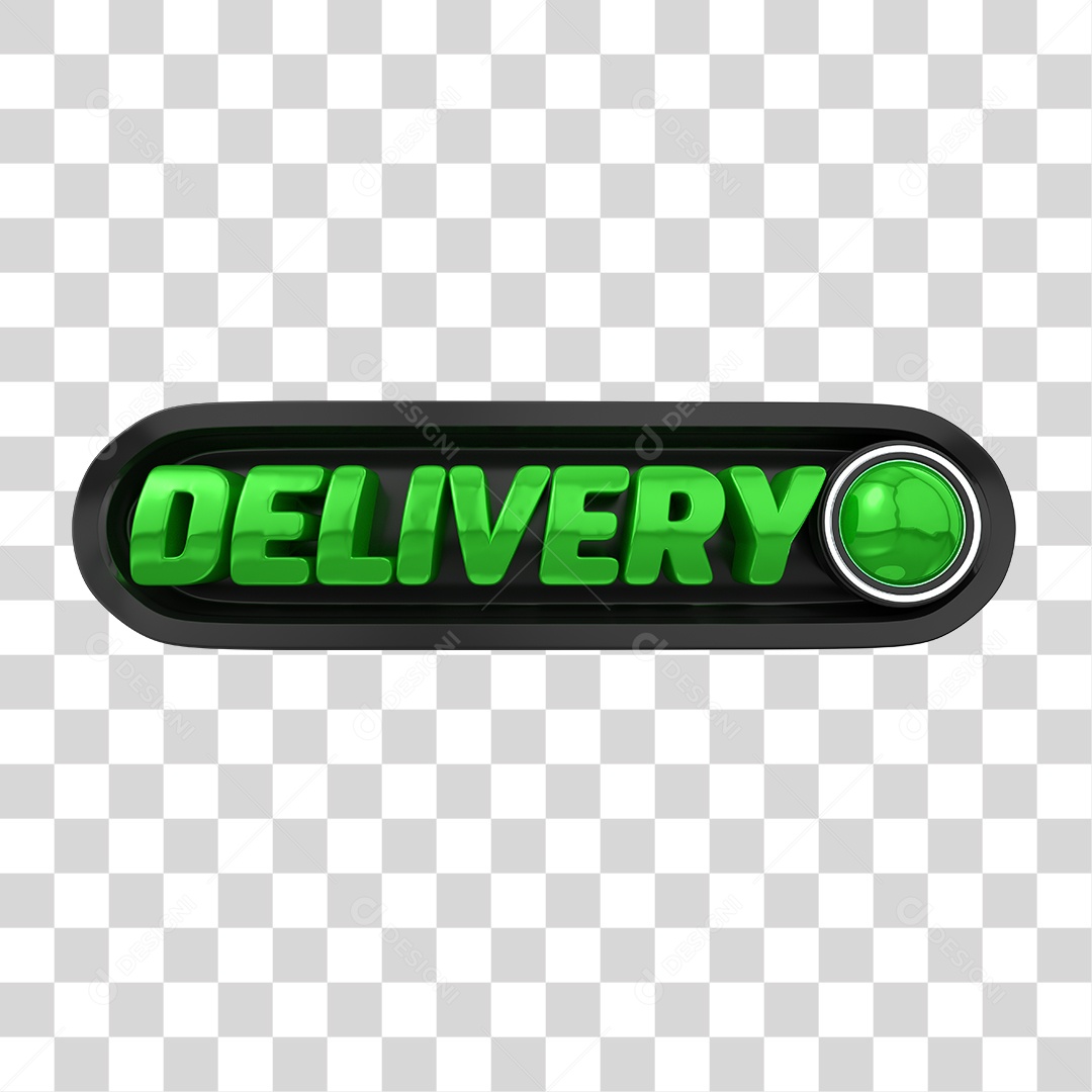 Selo 3D Para Composição Delivery PNG Transparente