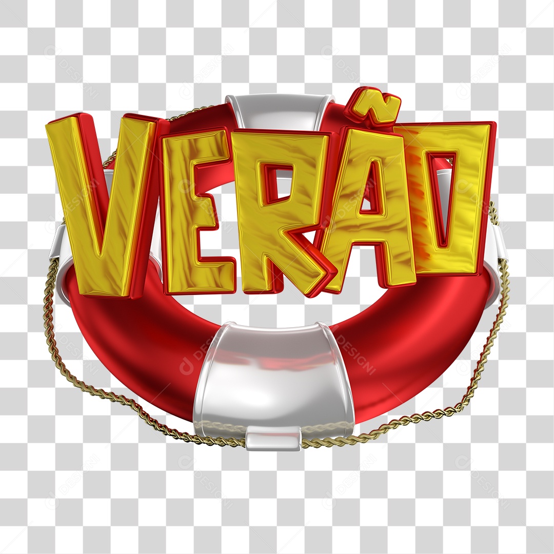 Selo 3D Para Composição Verão PNG Transparente