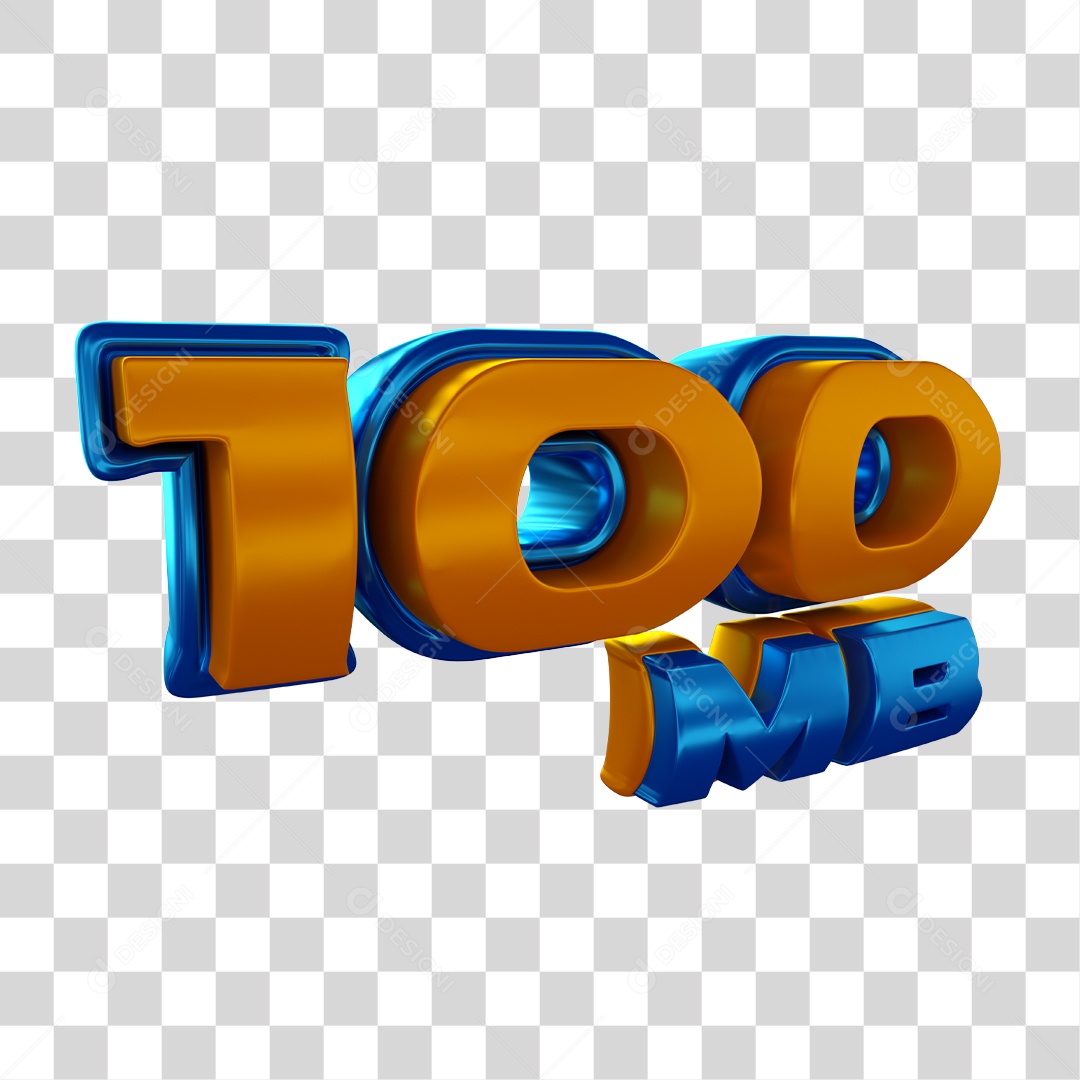 Texto 3D Para Composição 100 Mb PNG Transparente