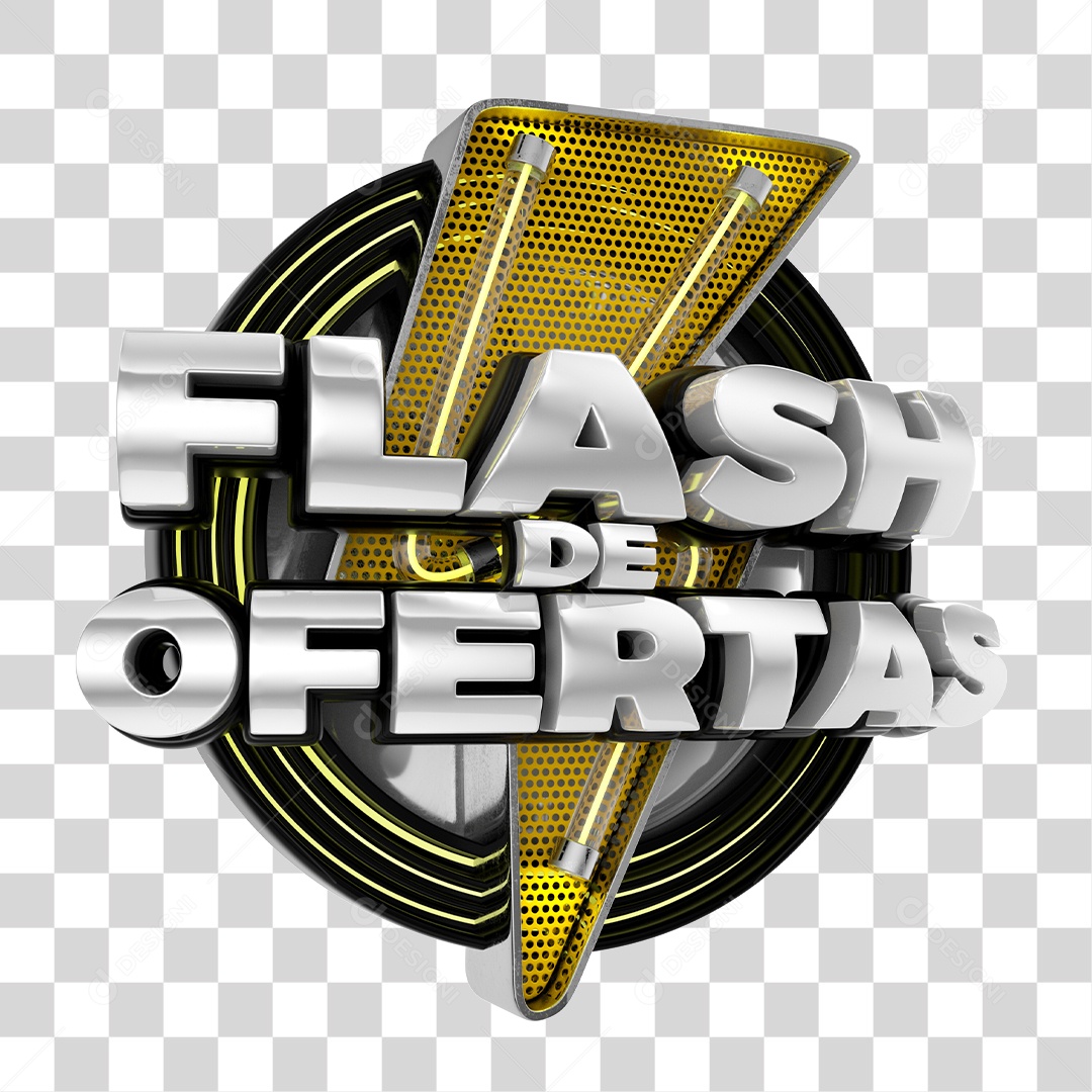 3D Stamp For Offers Flash Composition PNG Transparent