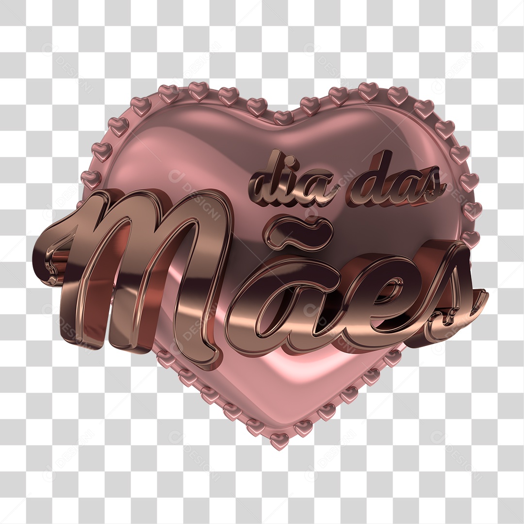 Selo 3D Dia das Mães PNG Transparente Sem Fundo