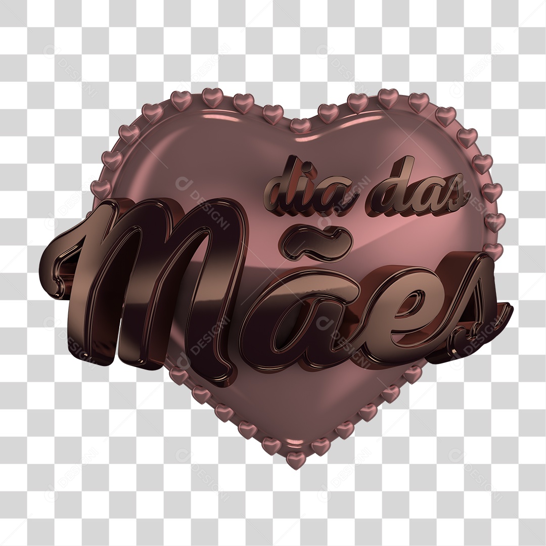 Selo 3D Dia das Mães PNG Transparente Sem Fundo