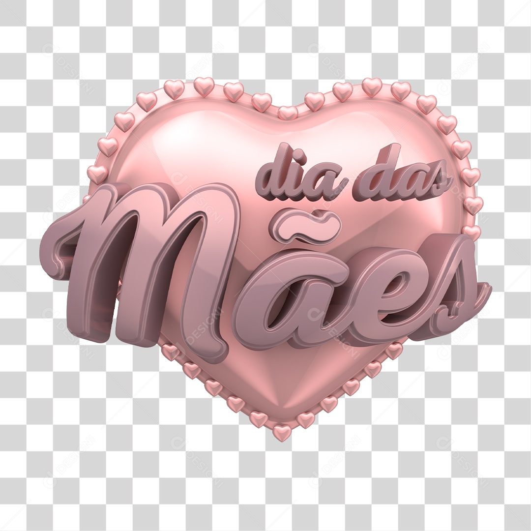 Selo 3D Dia das Mães PNG Transparente Sem Fundo