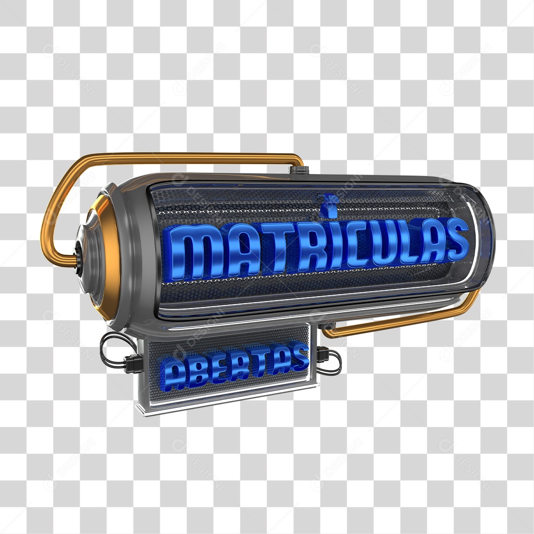 Selo 3D Matrículas PNG Transparente Sem Fundo