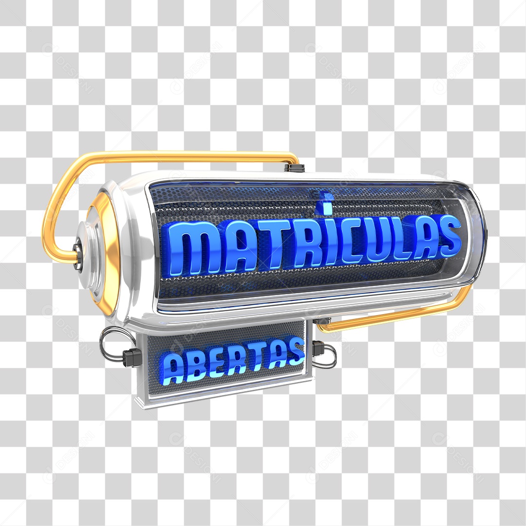 Selo 3D Matrículas PNG Transparente Sem Fundo