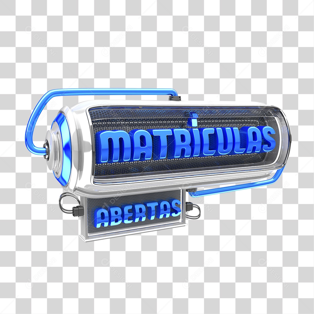 Selo 3D Matrículas PNG Transparente Sem Fundo