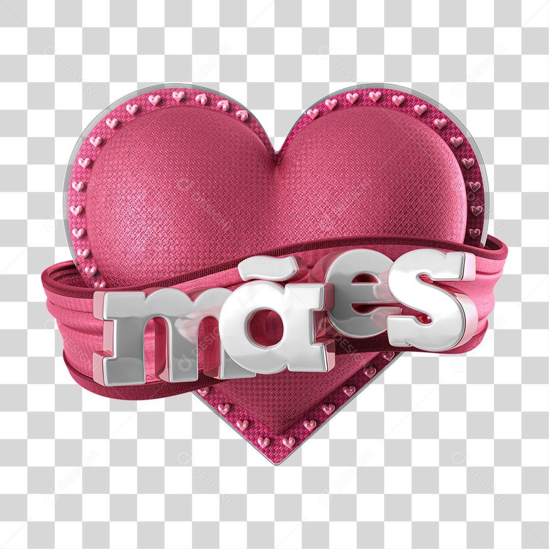 Selo 3D Para Composição Mães PNG Transparente
