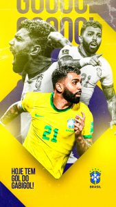 ERRO DE IMAGEM Story Hoje tem Gol do Gabi Gol Copa do Mundo Futebol Social Media PSD Editável