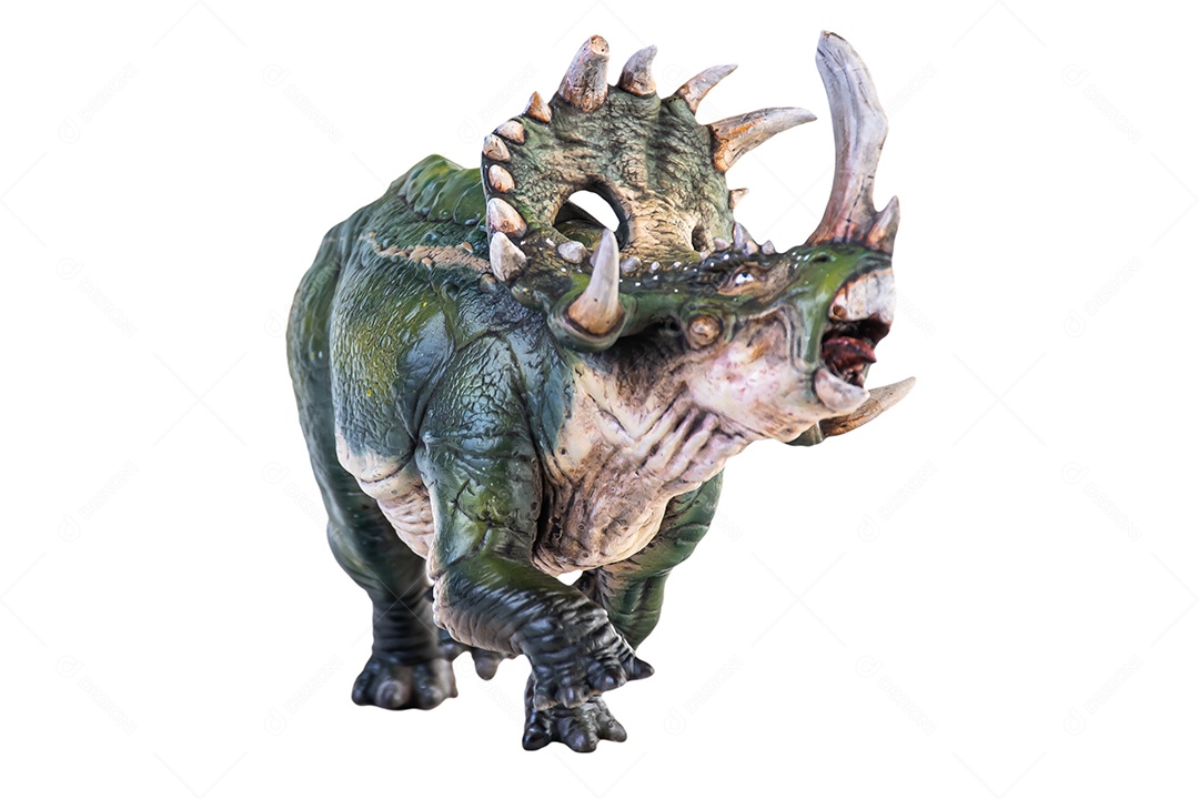 Dinossauro de fundo isolado de Sinoceratops