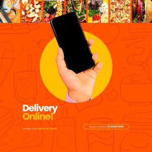 Delivery Online Social Media PSD Editável