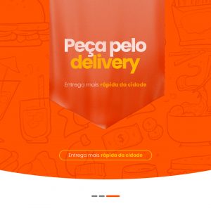 Social Media Delivery Entrega Mais Rápida da Cidade PSD Editável