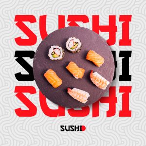 Sushi Comida Japonesa Social Media PSD Editável