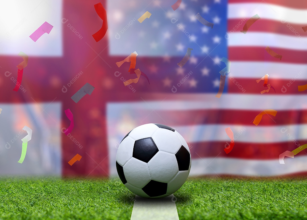 Competição da Copa de Futebol entre a Inglaterra nacional e a América nacional.