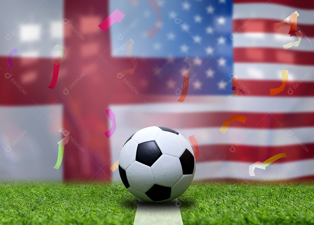 Competição da Copa de Futebol entre a Inglaterra nacional e a América nacional.