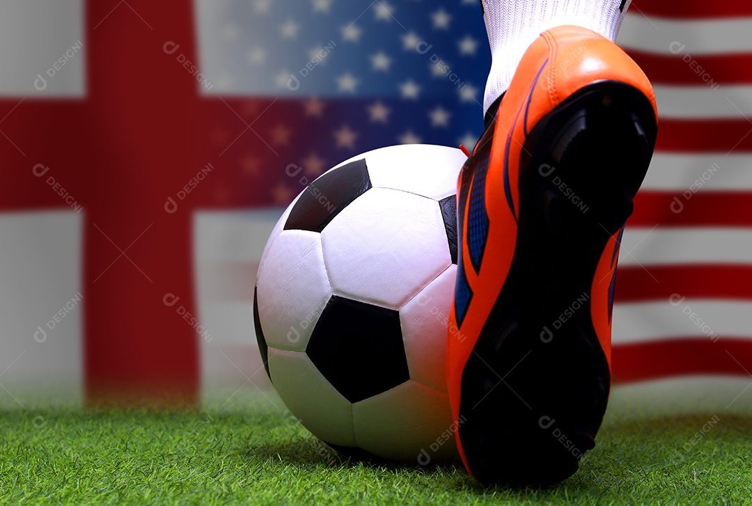 Competição da Copa de Futebol entre a Inglaterra nacional e a América nacional.