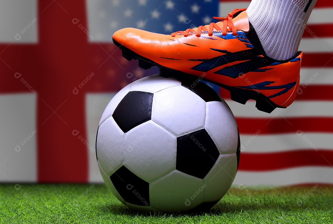 Competição da Copa de Futebol entre a Inglaterra nacional e a América nacional.