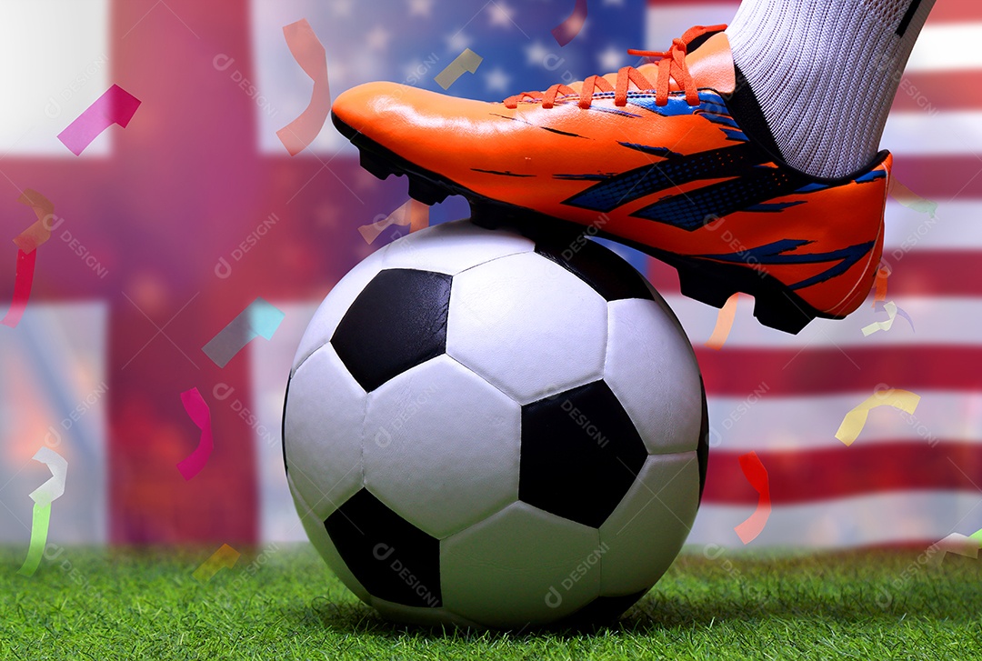Competição da Copa de Futebol entre a Inglaterra nacional e a América nacional.