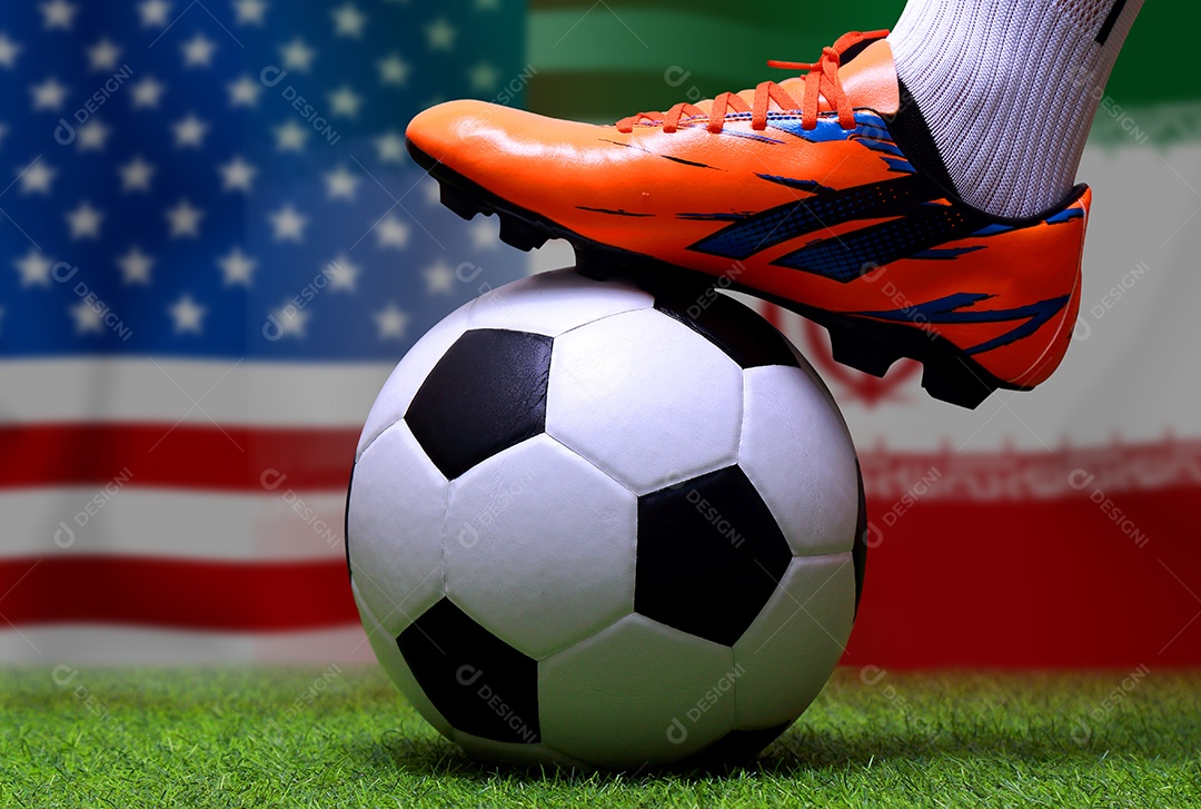 Competição da Copa de Futebol entre a Inglaterra nacional e o Irã nacional.