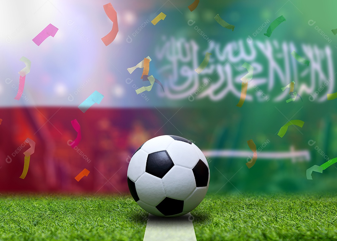 Competição da Copa de Futebol entre o México nacional e a Arábia Saudita nacional.