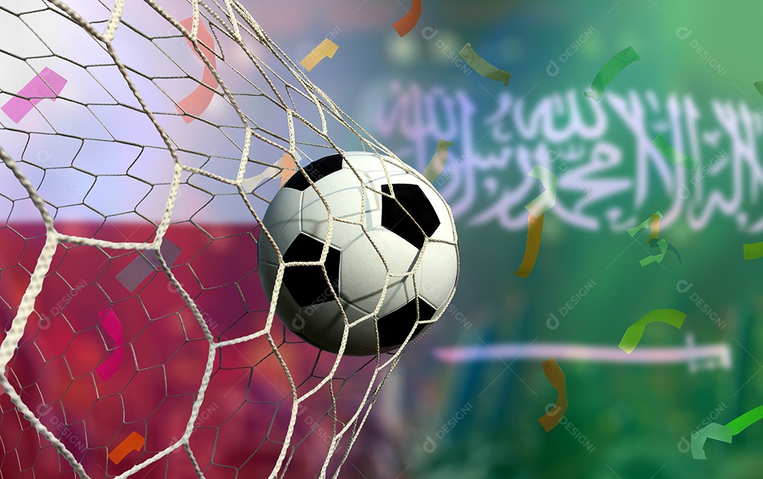 Competição da Copa de Futebol entre o México nacional e a Arábia Saudita nacional.